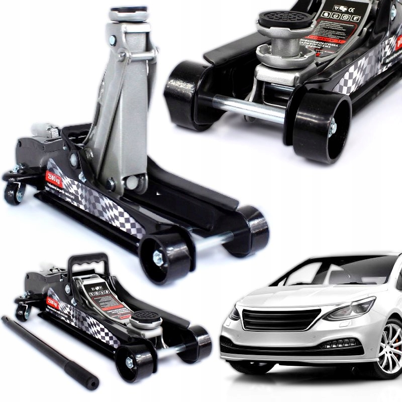 PODNOŚNIK SAMOCHODOWY LEWAREK DO WYMIANY OPON NAPRAW 2,5T Maksymalna wysokość podnoszenia 360 mm