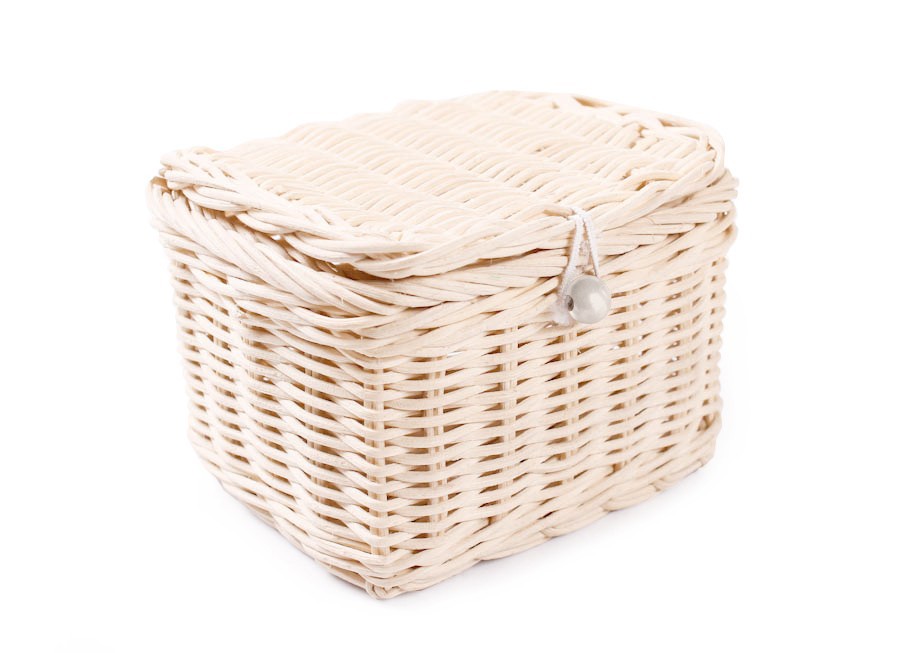 

Zamykana Szkatułka Rattanowa 13x11x11 cm