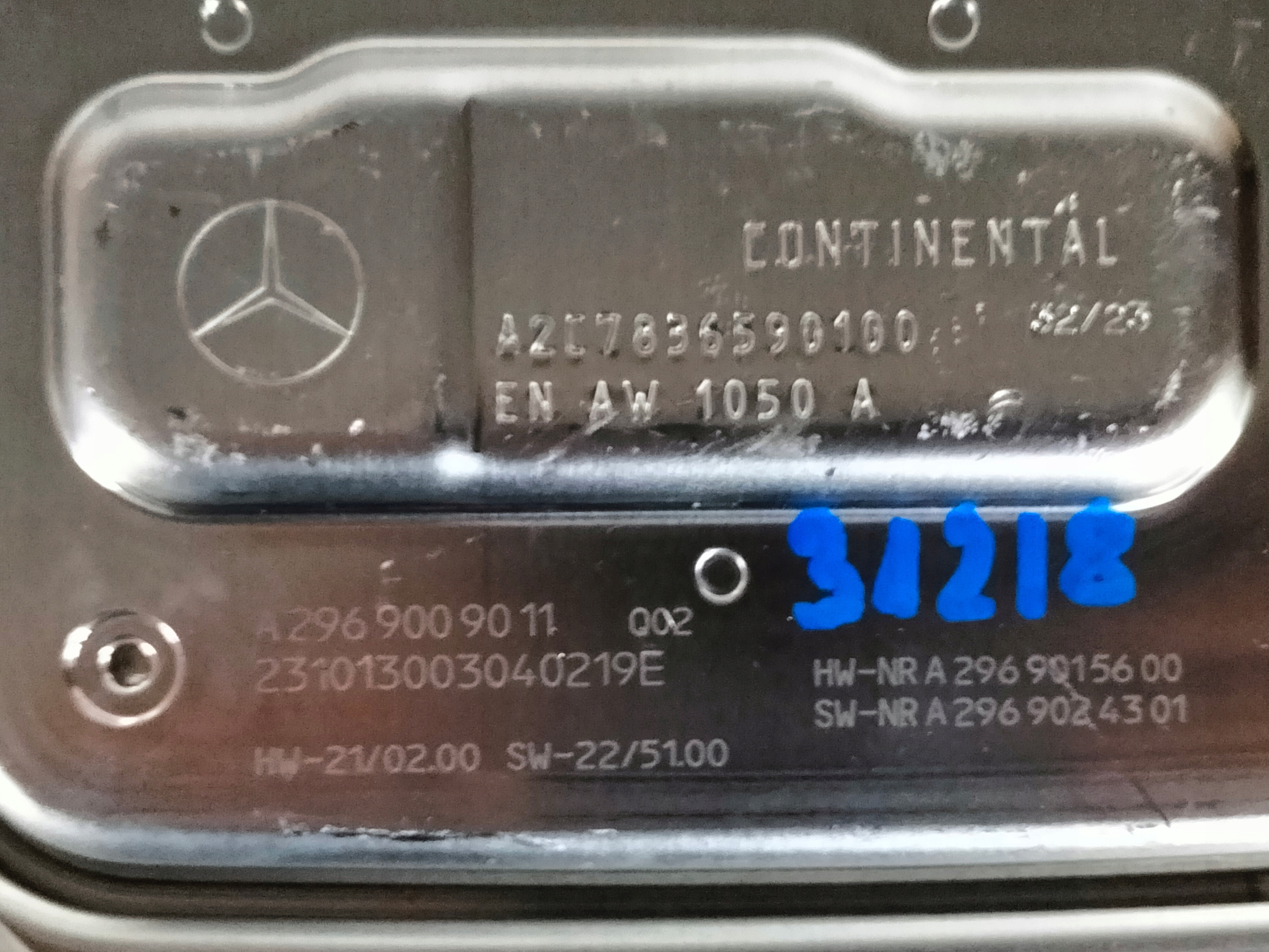 control unit module LED MERCEDES A2969009011