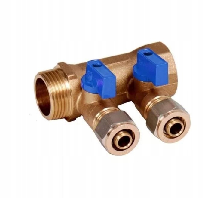 

Rozdzielacz Pex 1''x 16 x 2 Sekcje Do Zimnej Wody