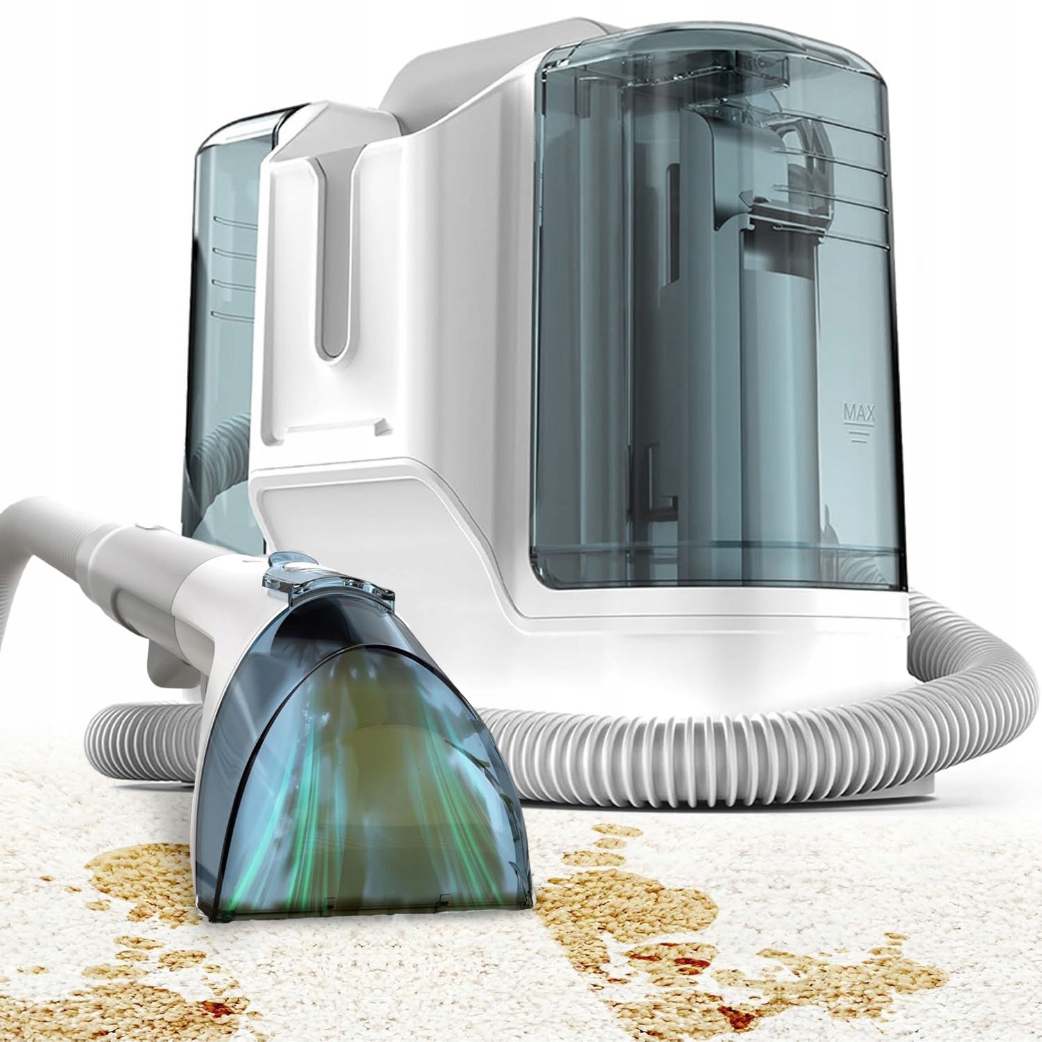 Odkurzacz Piorący Do Tapicerki Dywanów 11KPA 2 Zbiorniki Na Wodę 0.6 1.8L