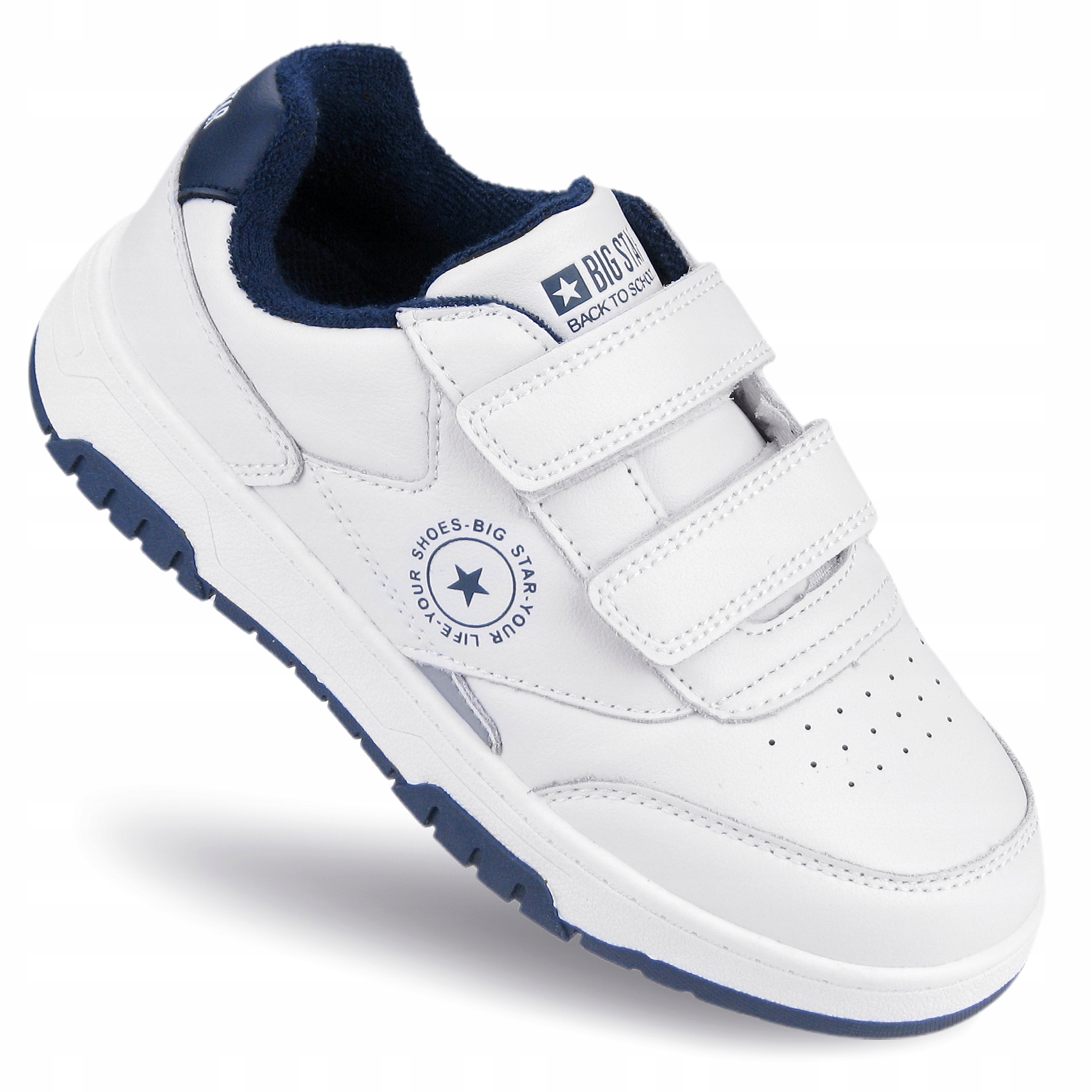 Buty Sportowe dziecięce Big Star trampki sneakersy rzepy OO374094 35 skóra