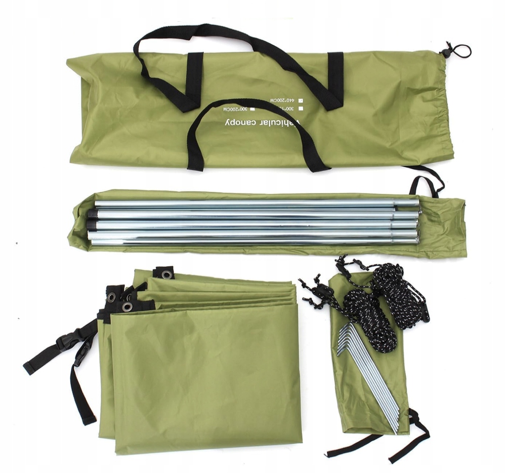 DUŻA MAKIZA SAMOCHODOWA WODOSZCZELNA 440X200 NAMIOT TYLNI PRZECIWSŁONECZNY Numer katalogowy części Namiot Przedsionek Do samochodu