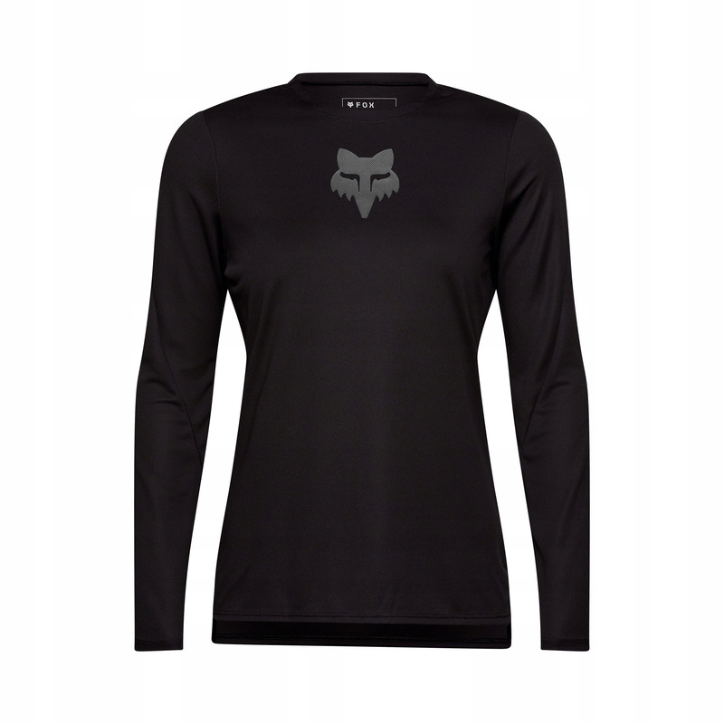 Koszulka Rowerowa Z Długim Rękawem Damska Fox Ranger Head Black (L)
