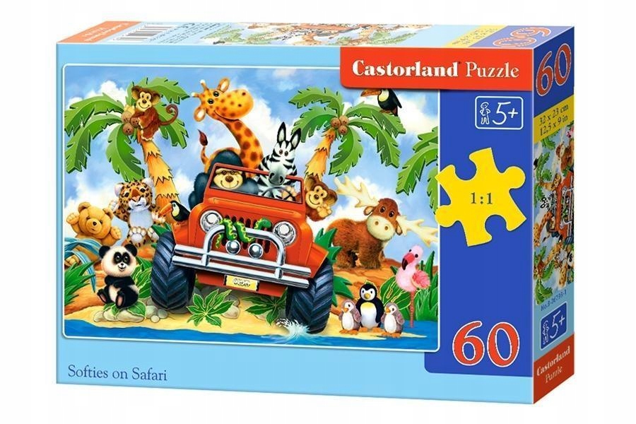 Puzzle 60 Softies on Safari CASTOR bcd
