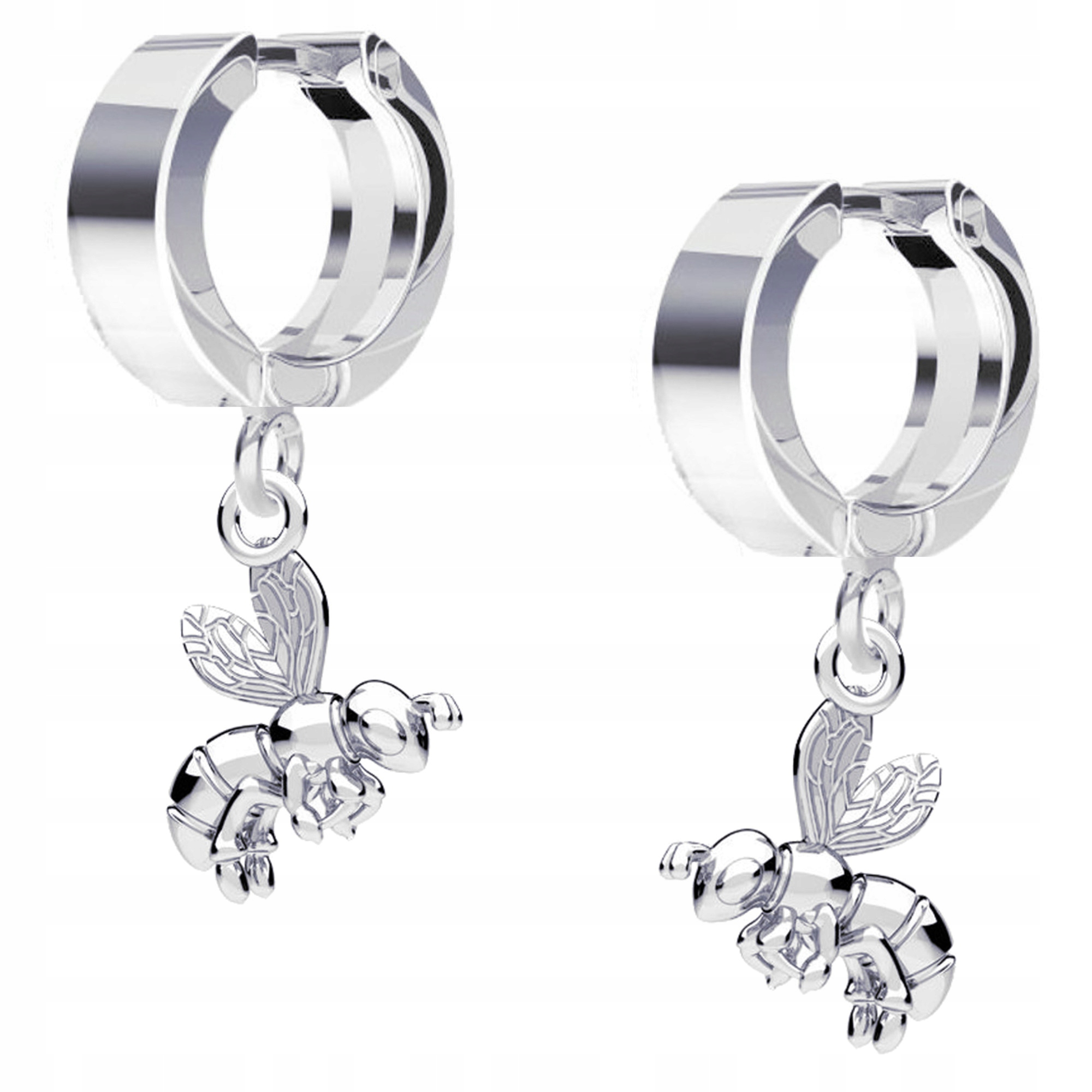 Stříbrné Náušnice Pouta Včelka stříbro 925