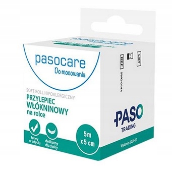 

Paso Soft przylepiec Włókninowy rolka 5mx5cm 1 szt