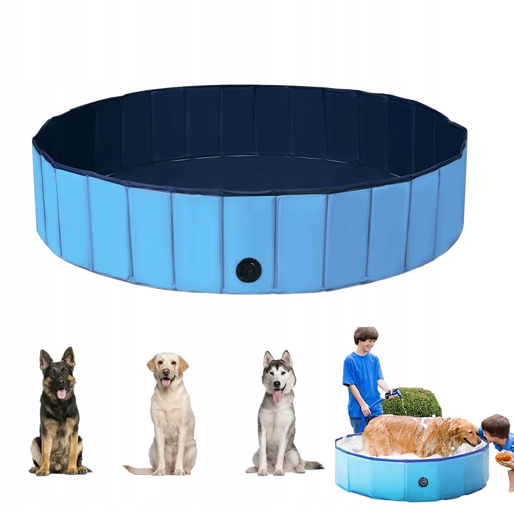 100*30CM Velký Skládací Přenosný Bazén Pro Psy Vanička Umístěná Pvc