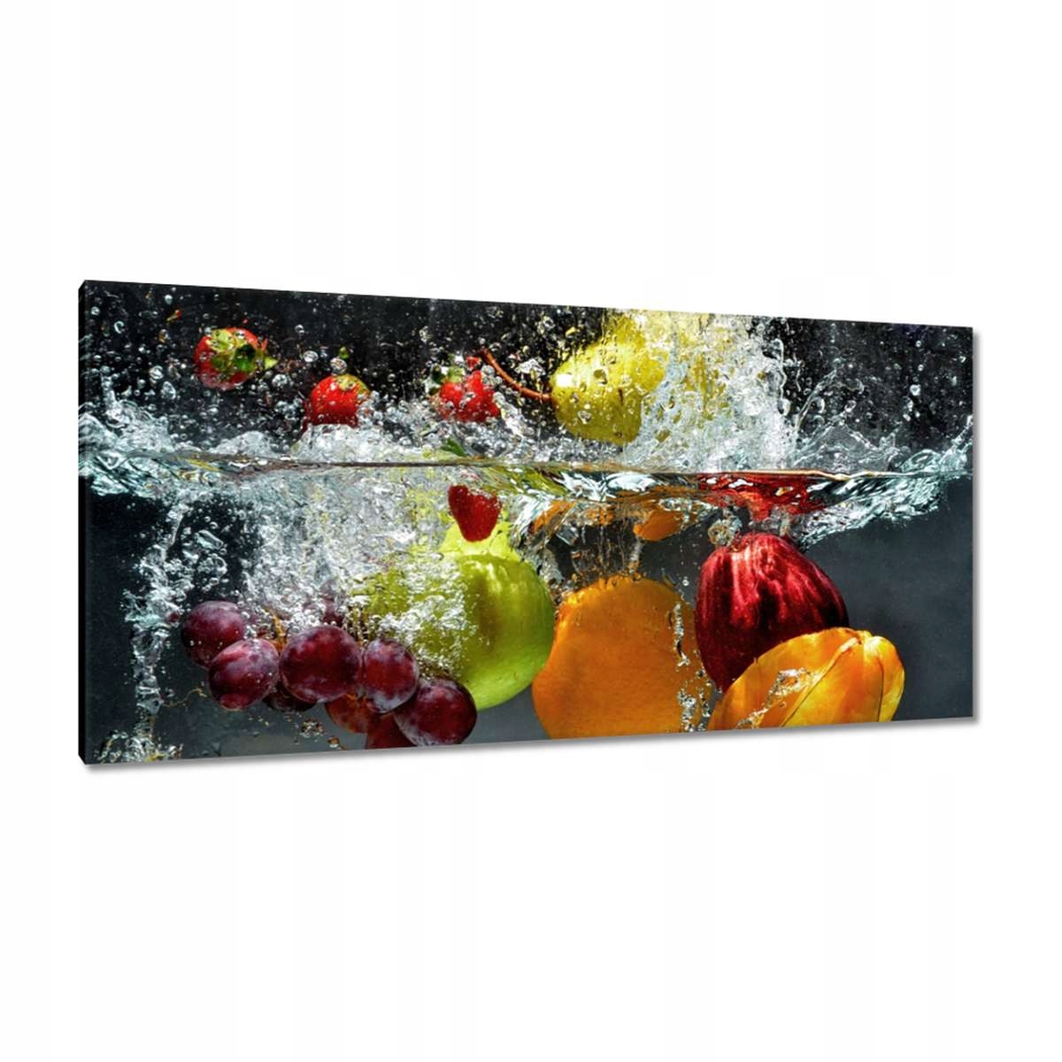 Obrazy 115x55 Ovoce padající do vody