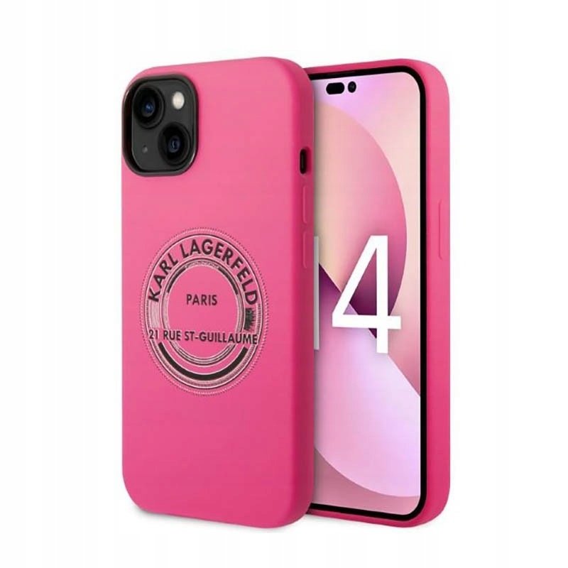 Karl Lagerfeld Silicone Rsg Pouzdro pro iPhone 14 Plus (růžové)