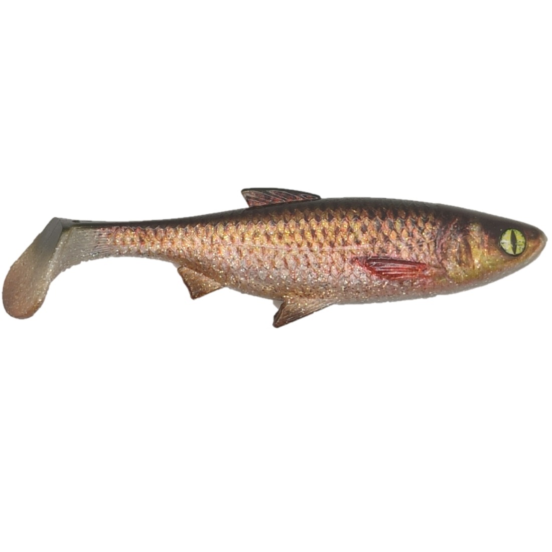Przynęta Spinningowa Guma Realistic Szczupak Sandacz Srebrno-złota 13CM