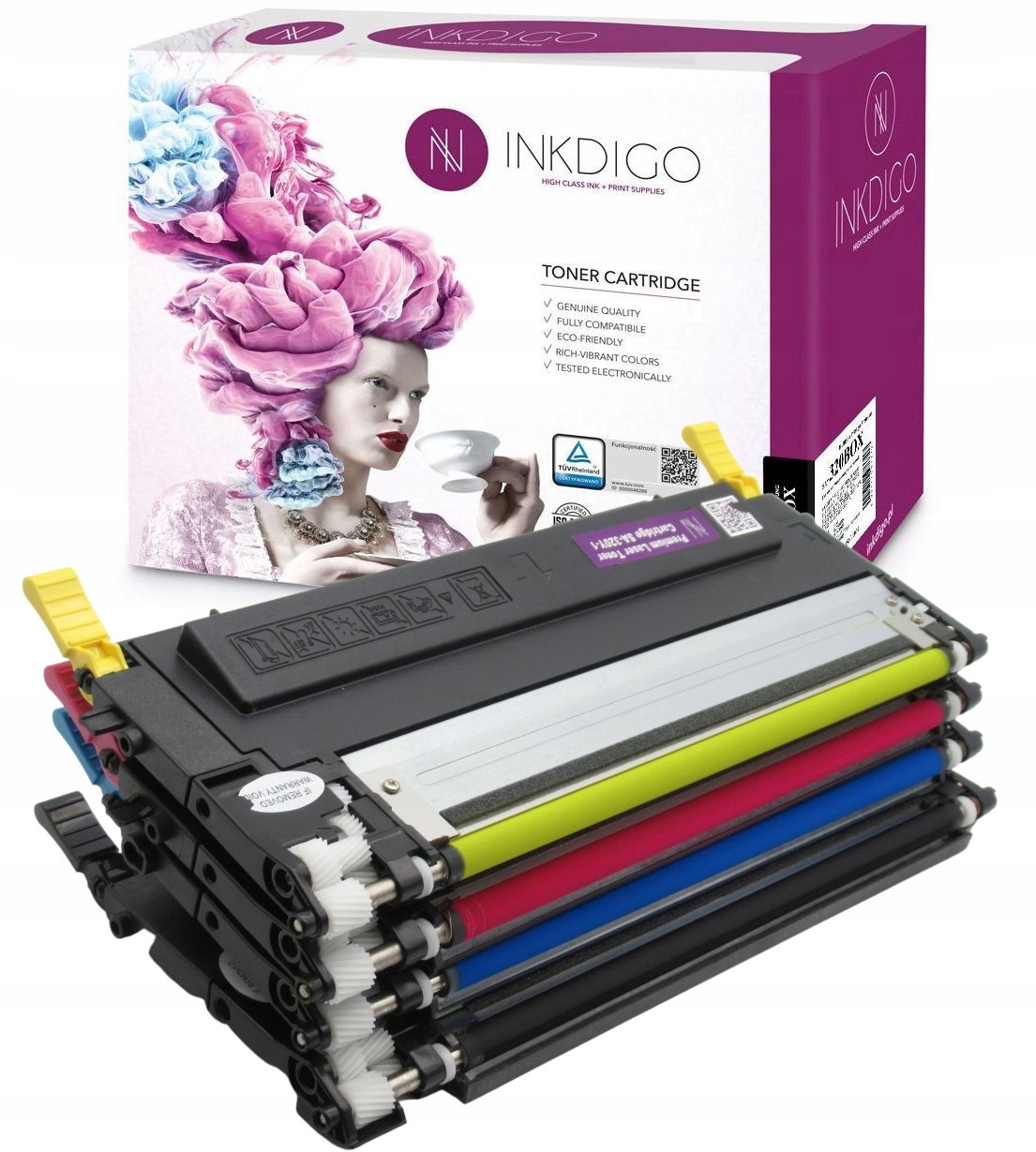 CLP320 CLP325 XL - 4 x TONER ZAMIENNIK do DRUKARKI SAMSUNG CLX3180 CLX3185
