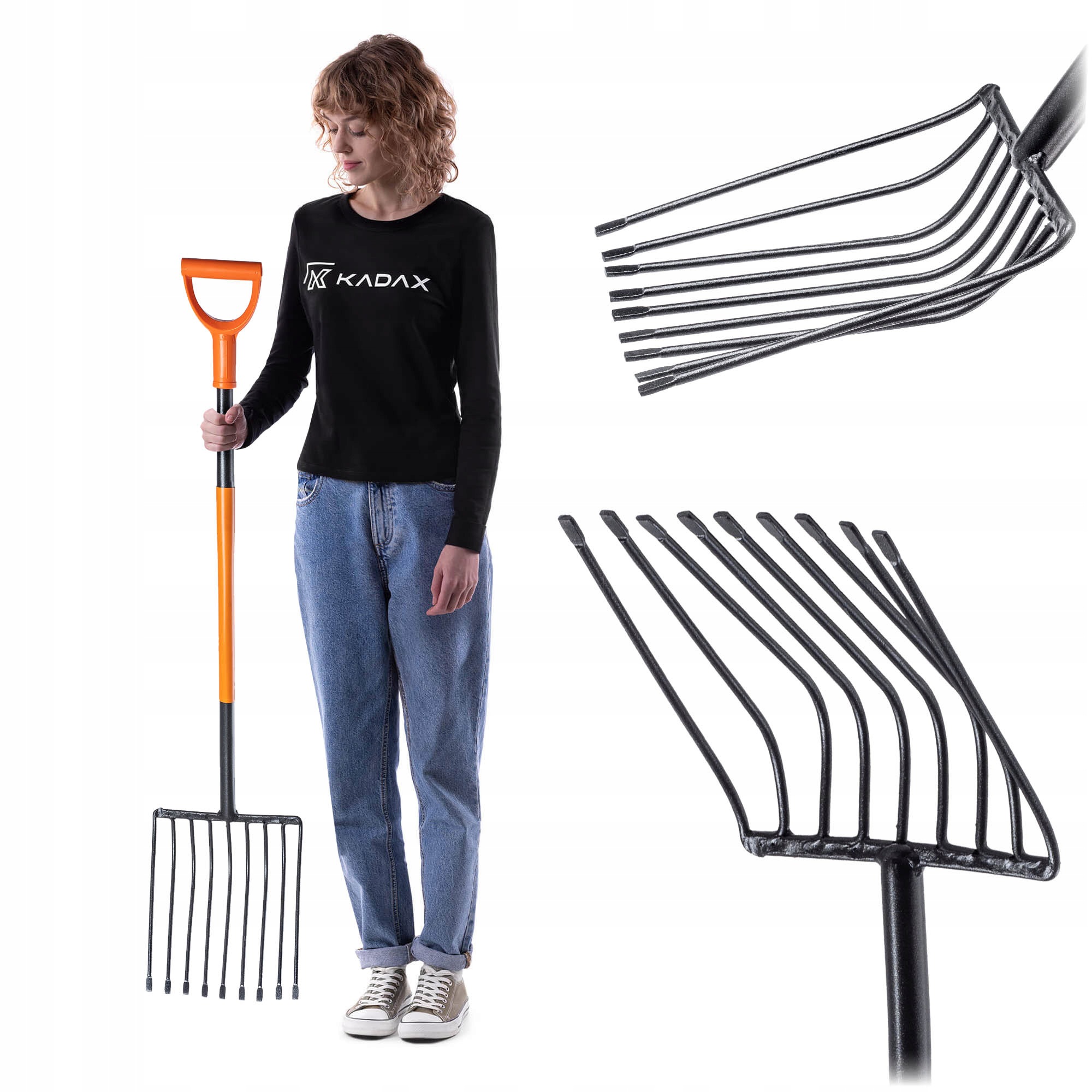 Vidle Gable Na Kameny 9 Zubní Kovové Silné Zahradní 124 cm