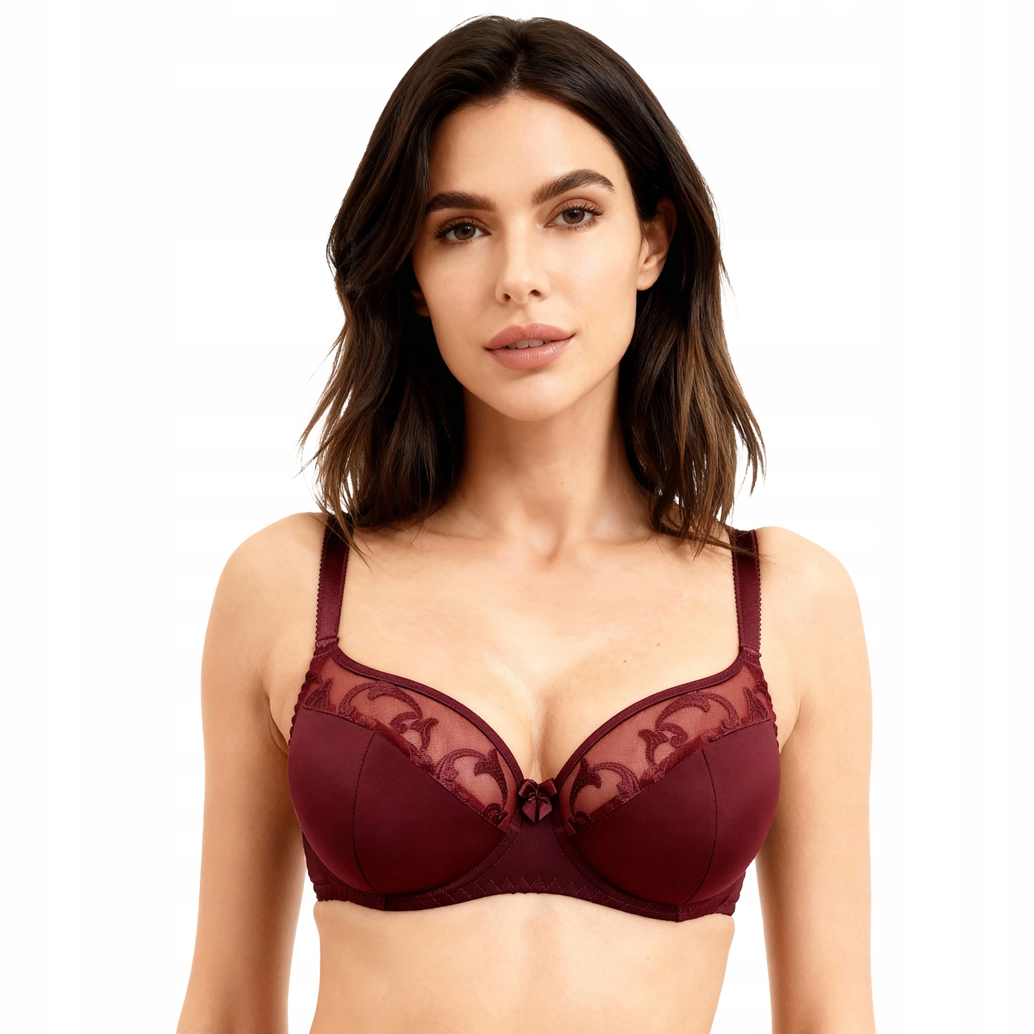 Podprsenka Vivisence 1020 Semi Soft vínová 90B