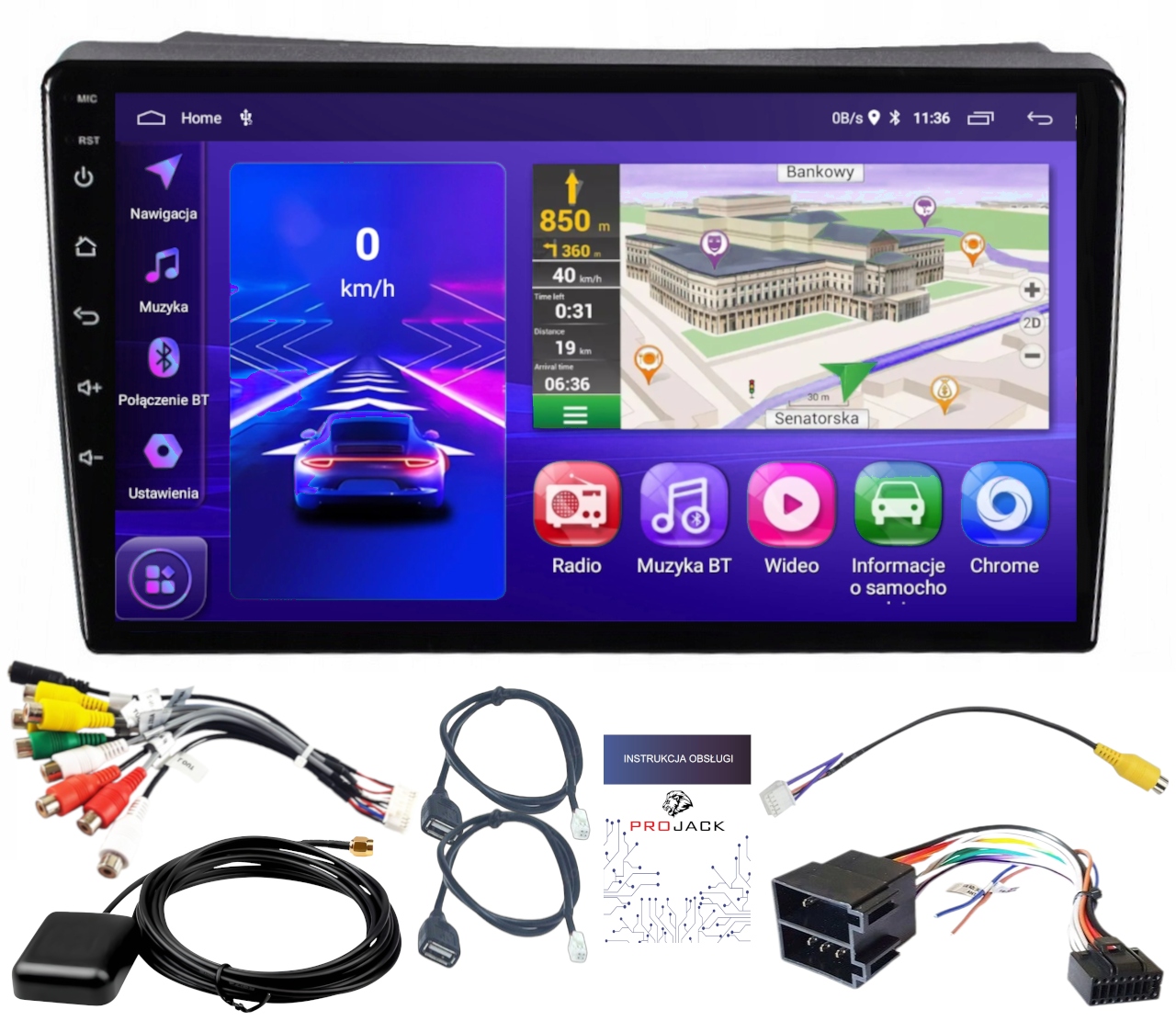 Autorádio Gps Nissan Primastar 2006-2014 Carplay Wifi Usb 2GB 64GB