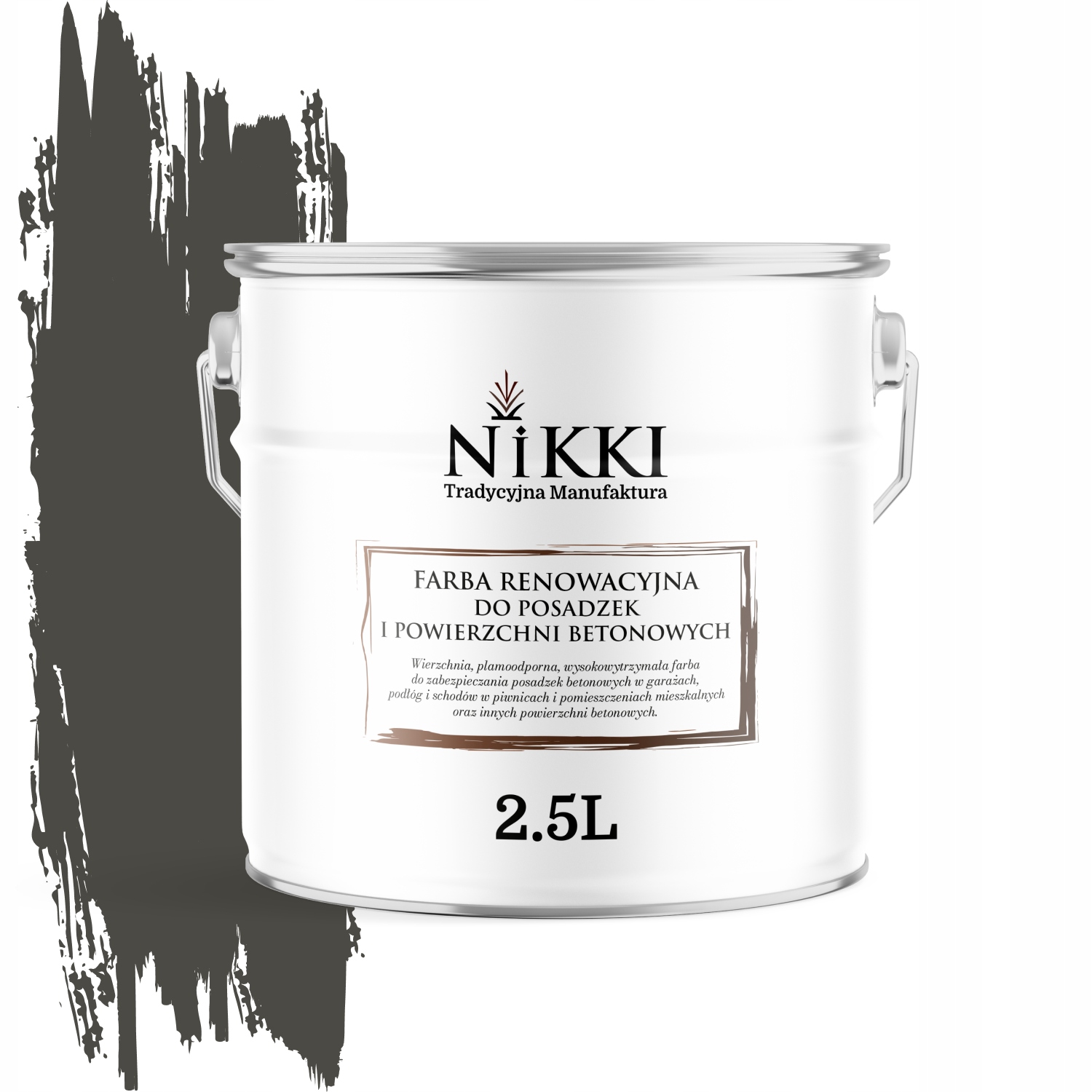 Farba Na Renováciu Betónových Podláh 2,5 L Sivá Tmavá RAL7022 Saténová