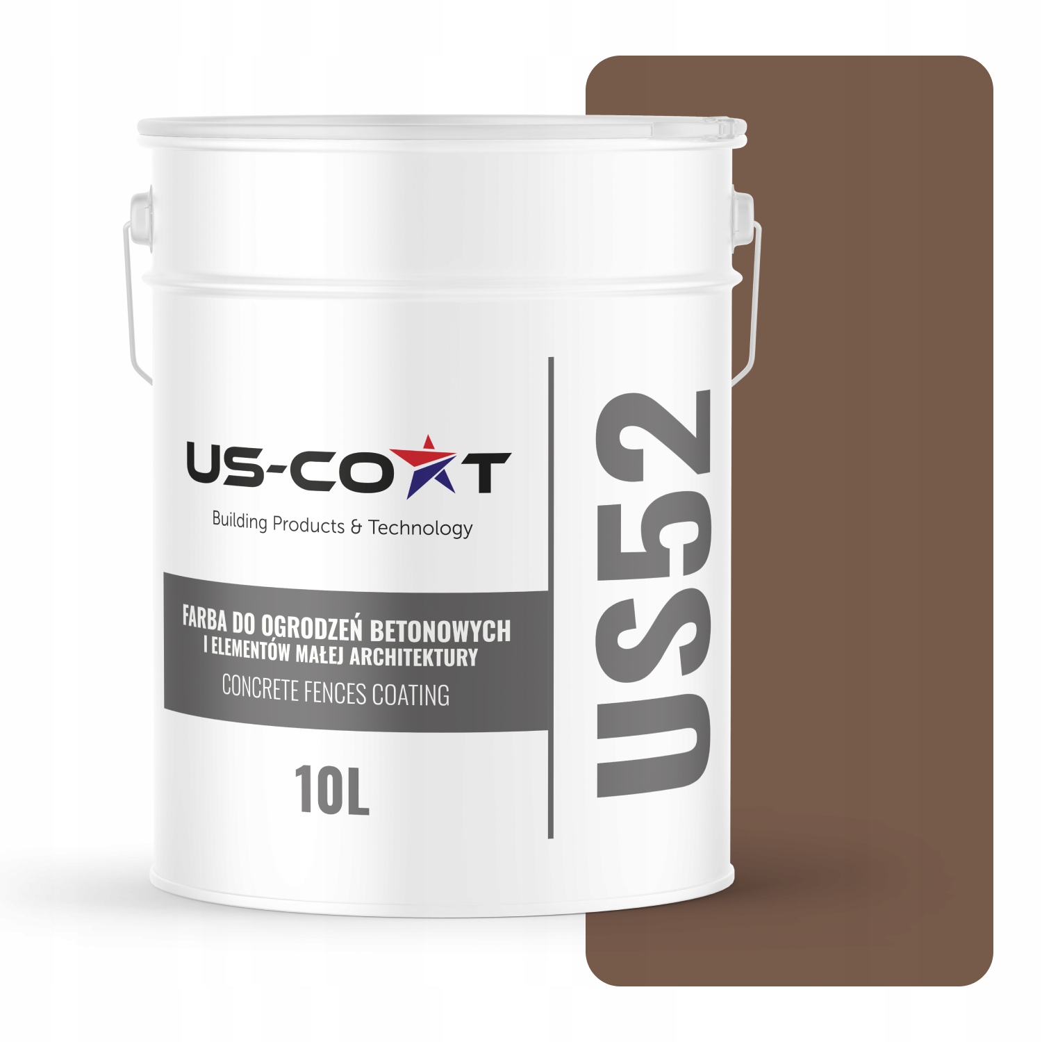 Farba Na Maľovanie Plotov Betónovej Farby Čokoládová F536 10L