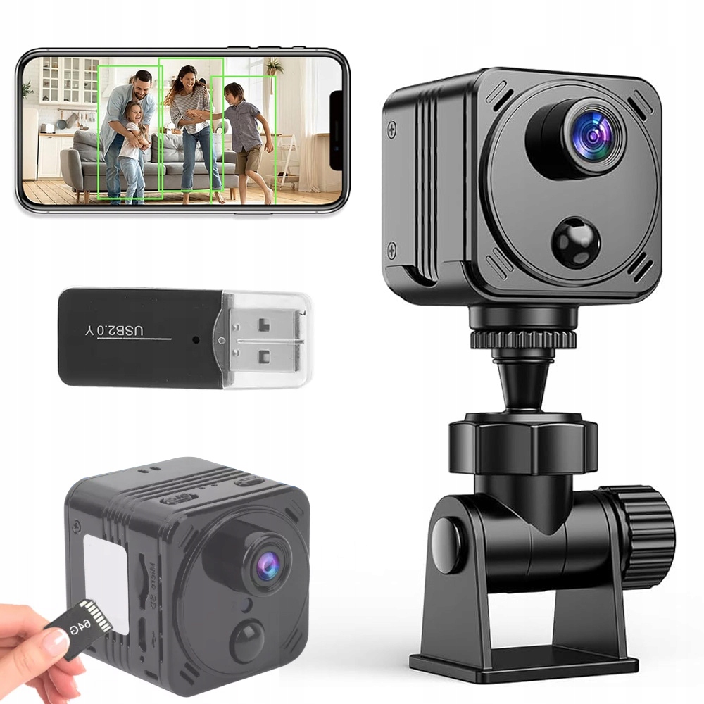 Domov Mini Skrytá Infračervená Wifi Kamera 4K Hd S Infračerveným Nočním Viděním