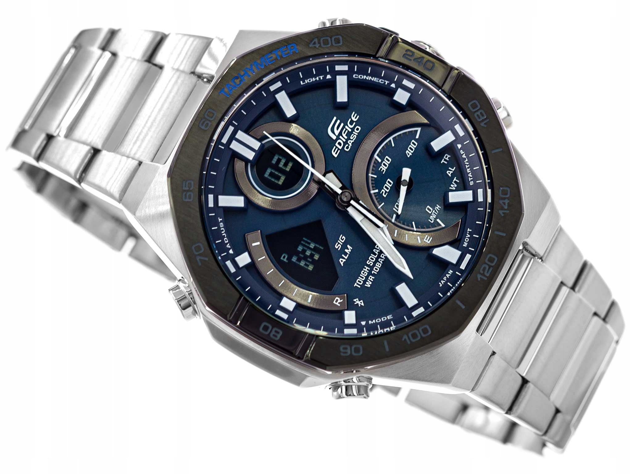 MĘSKI ZEGAREK CASIO ECB-950DB-2AEF EDIFICE SOLAR Mechanizm kwarcowy