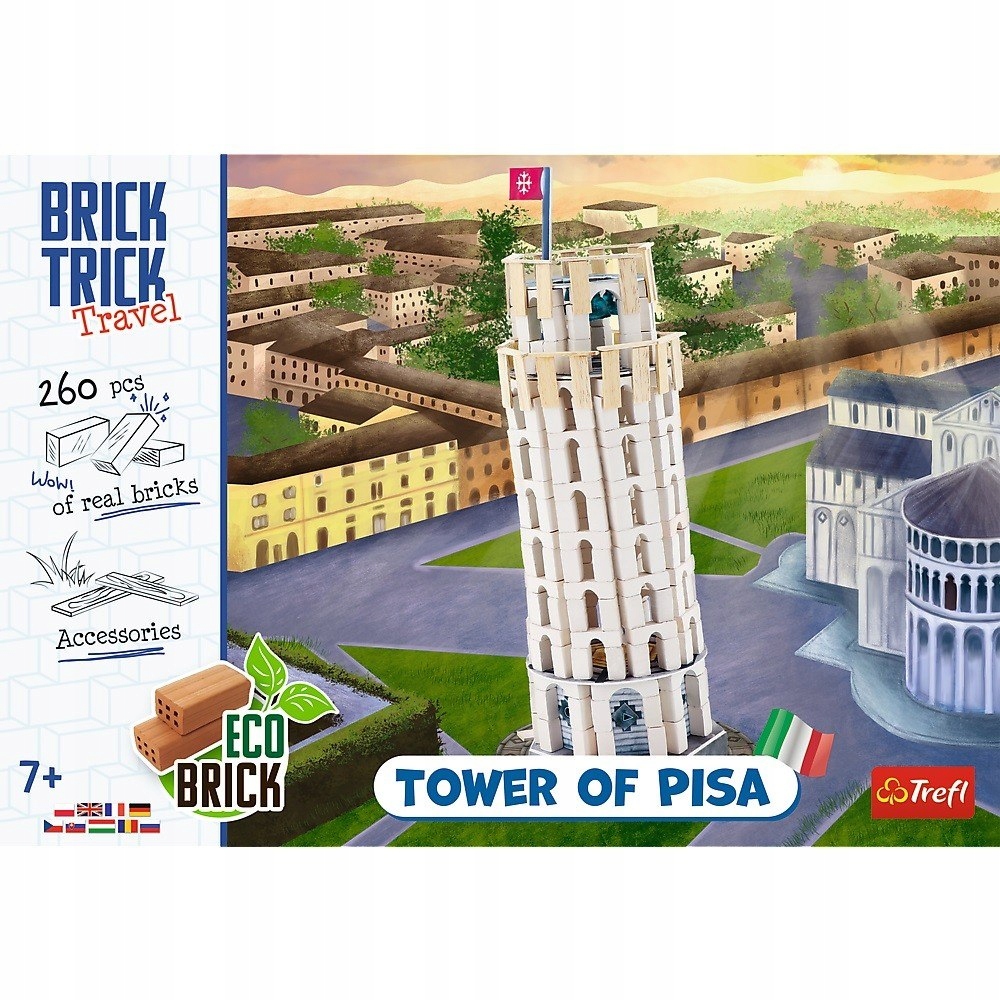 TREFL 61610 BRICK TRICK BUDUJ Z CEGŁ WIEŻA W PIZIE Marka Trefl