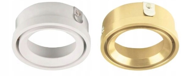 XENO GU10 oprawa natynkowa okrągła ruchoma biało złota Kształt okrągły