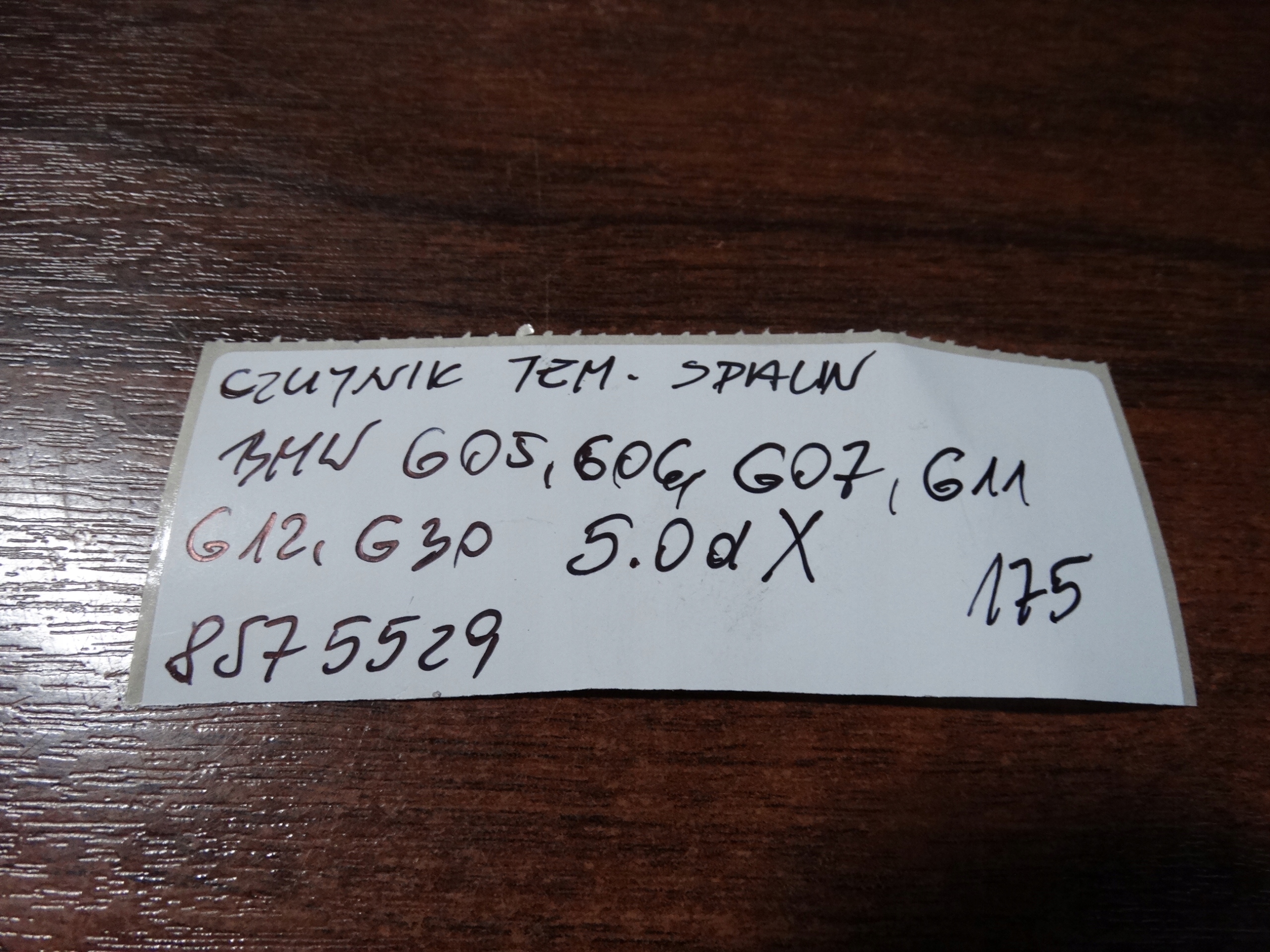 SENSOR TEMPERATURY GASE BMW G05 G06 G07 G11 1