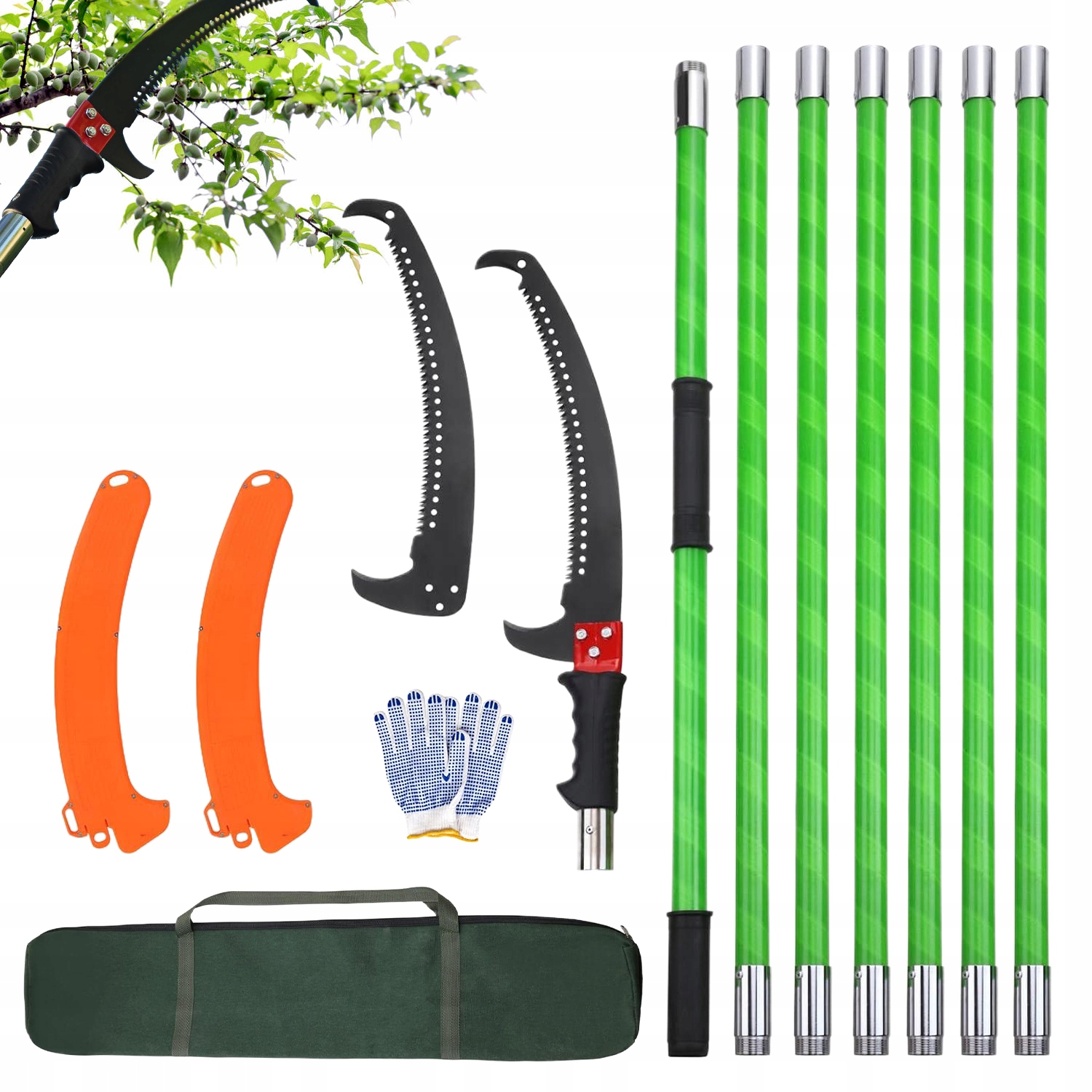 Výložníková Pila Na Prořezávání Větví 8 M S Třístrannou Řezací Čepelí