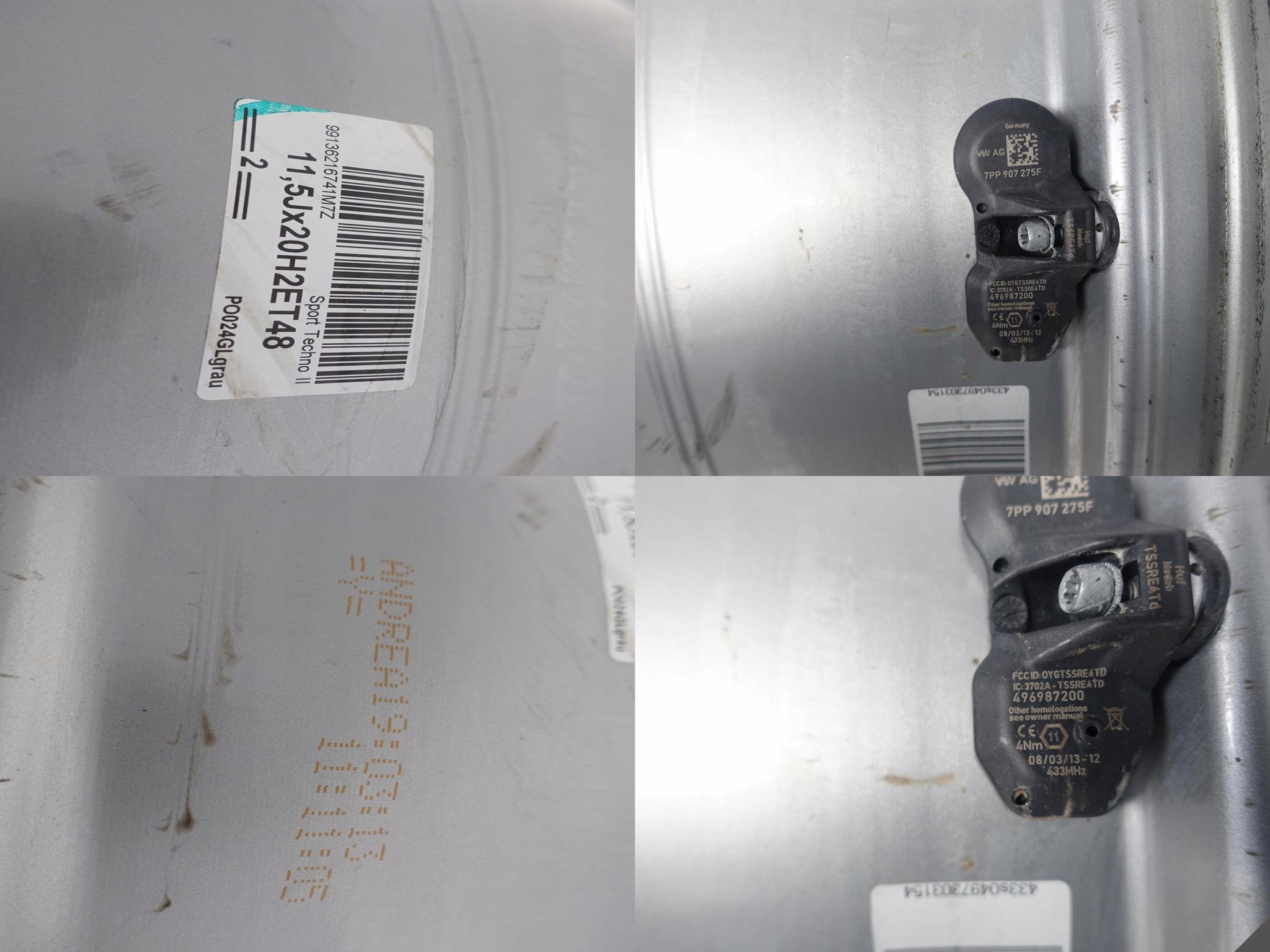 PORSCHE 991 SPORT TECHNO II disk 11,5JX20 ET48