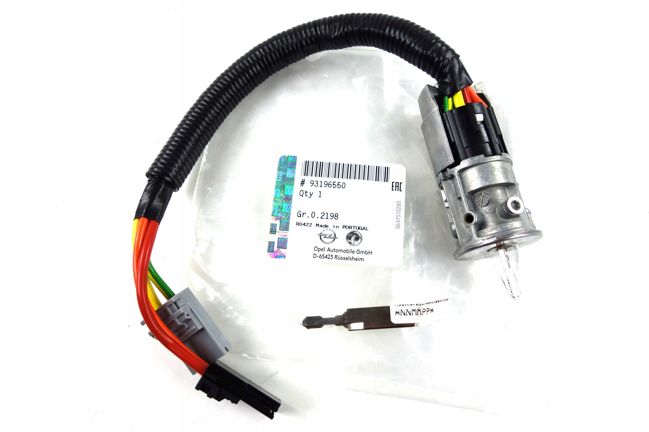 93196550 - НОВЫЙ КЛЮЧ ЗАЖИГАНИЯ TRAFIC II VIVARO PRIMASTAR ОРИГИНАЛ