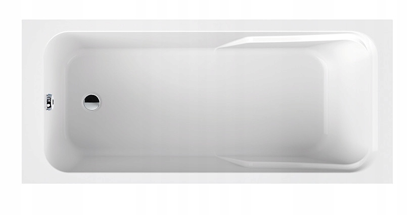 Wanna prostokątna Modesta Wp/mo 70x150 cm ze stelażem Stw, akrylowa, biała
