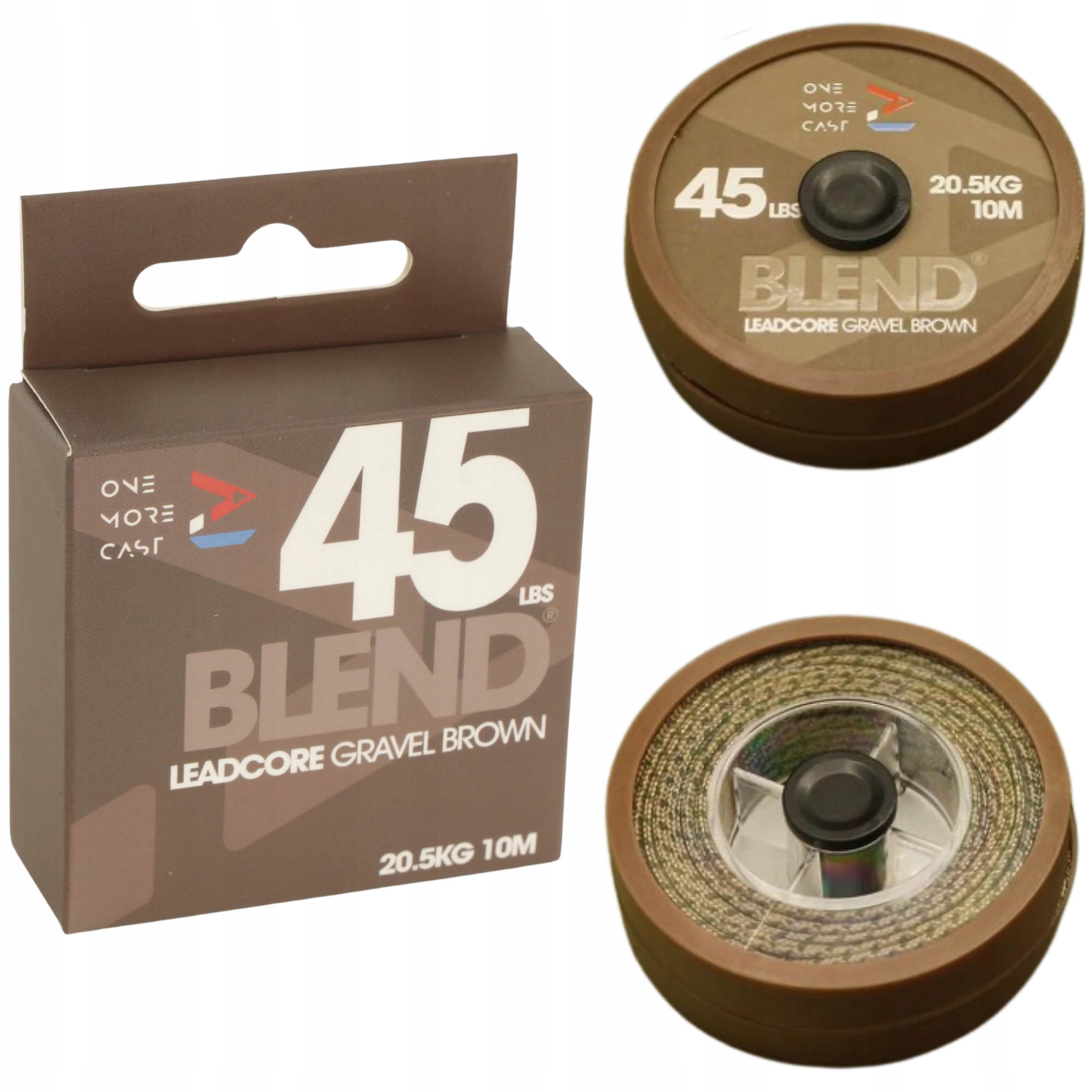 Leadcore One More Cast Blend Leadcore Gravel Brown 45lbs 10m