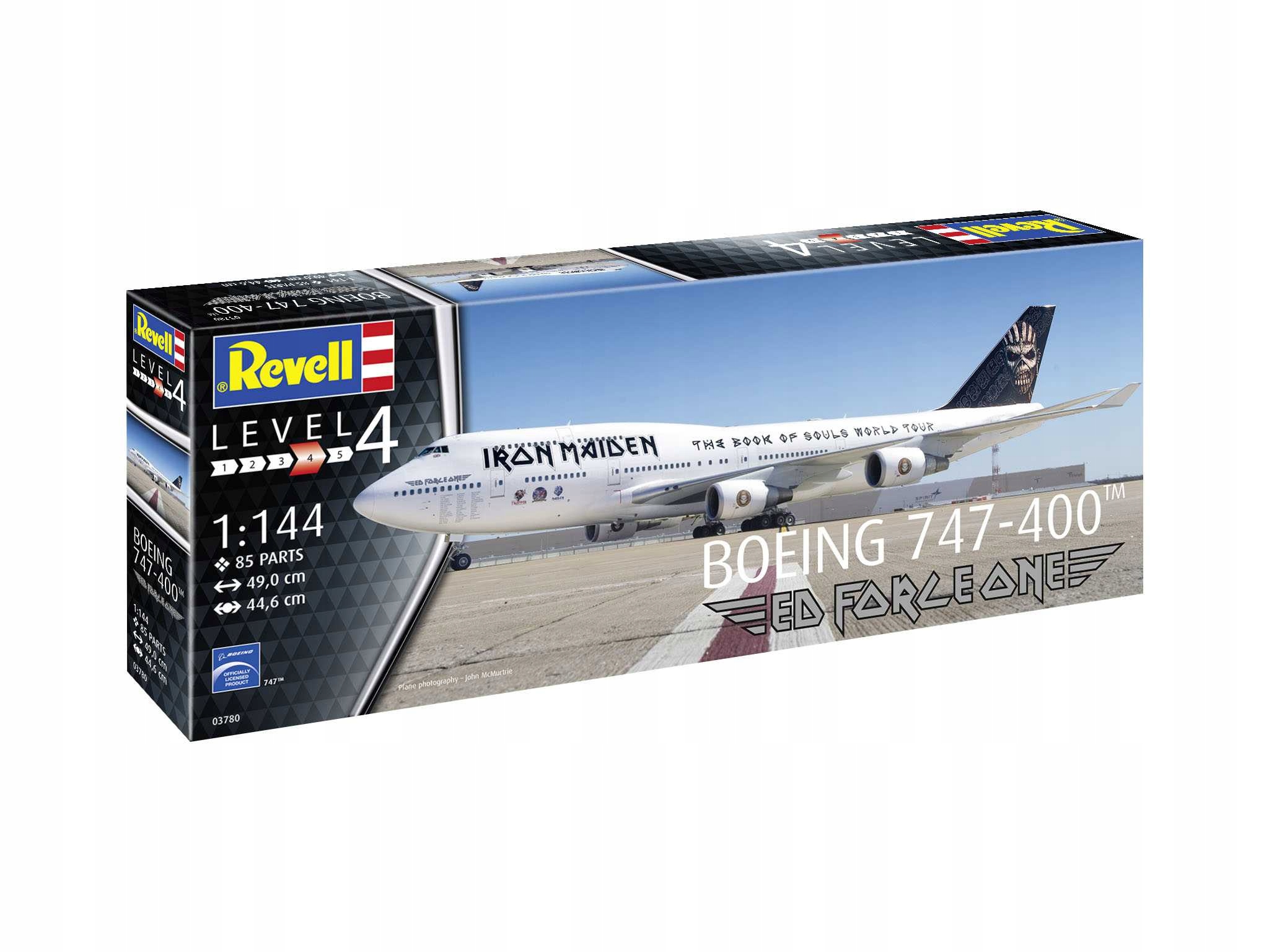 Boeing 747-400 Ed Force One Revell Plastic ModelKit 03780 1:144