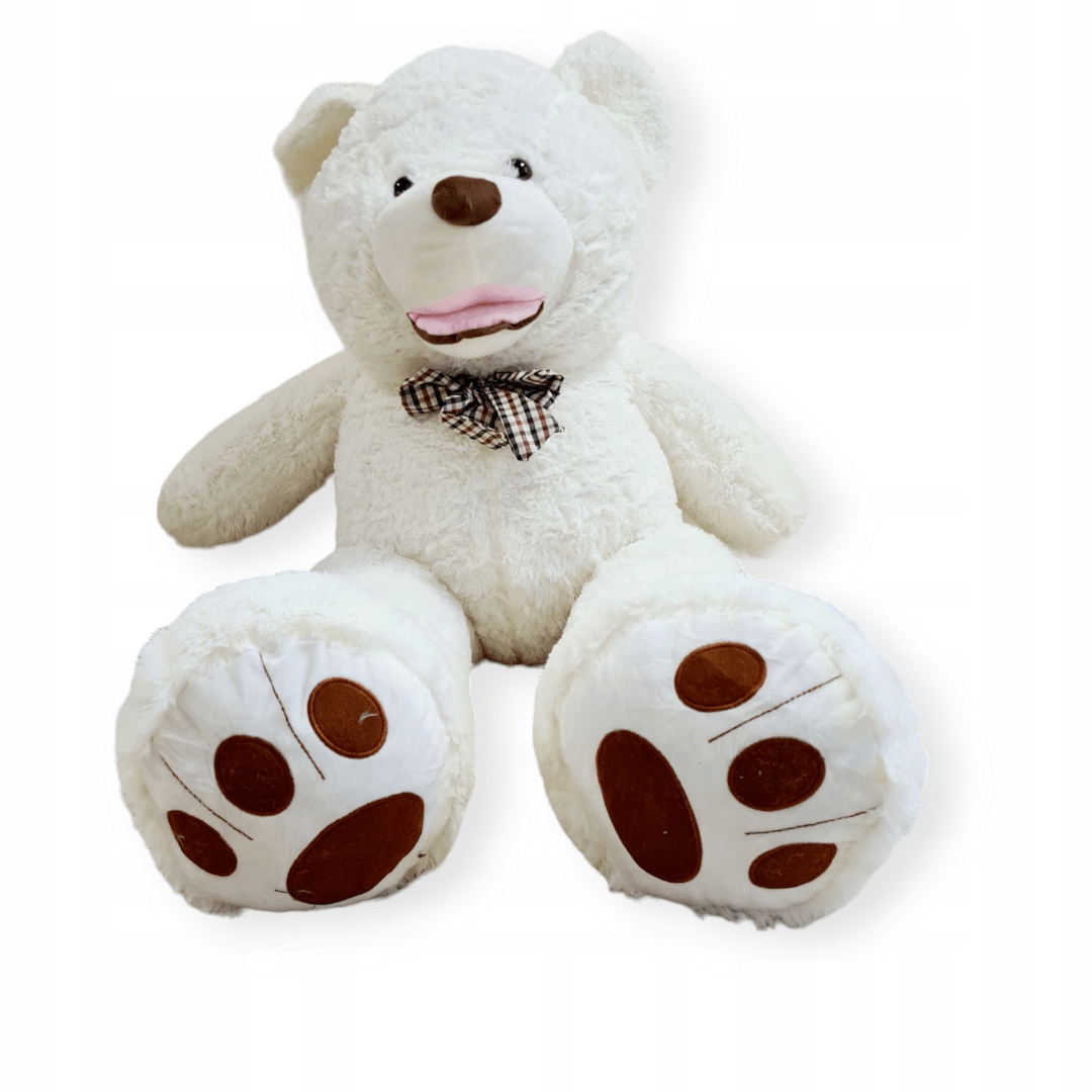 Pluszak Gigant Wielki Miś Pluszowy XXL 130cm Teddy Biały