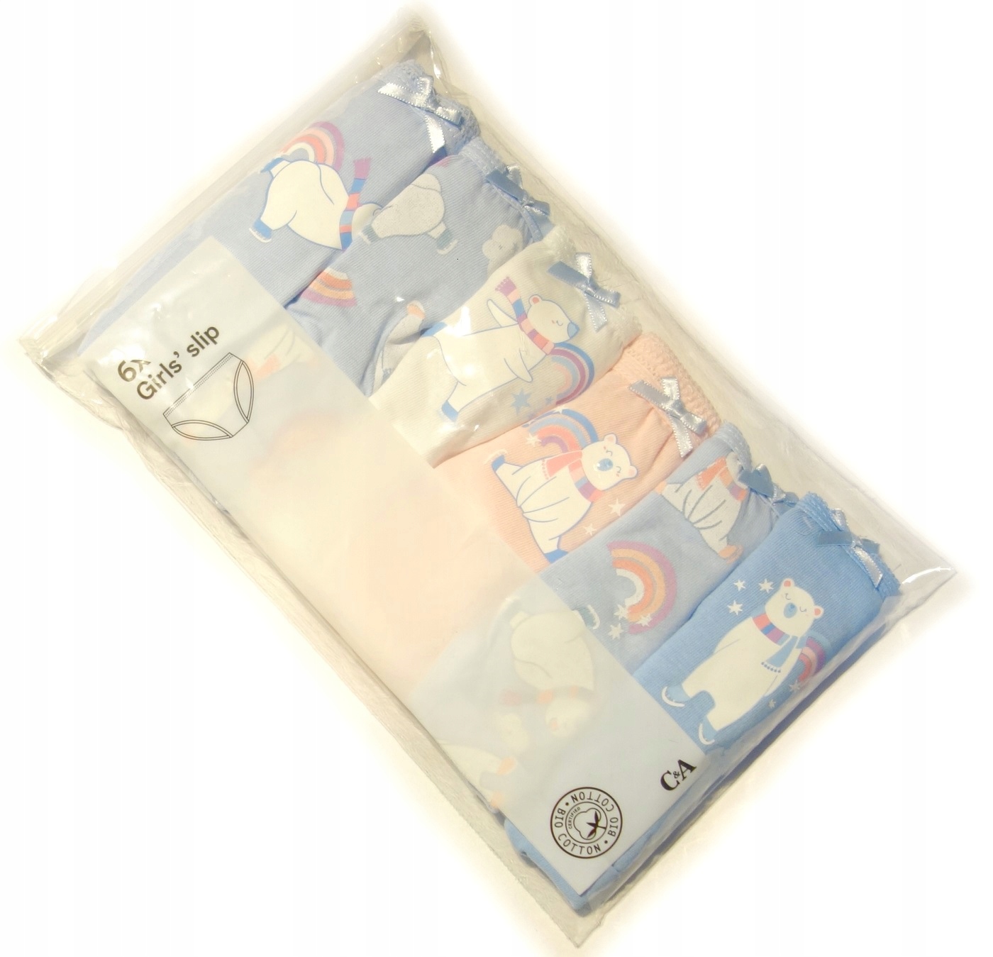 

C&a Majtki Figi Dziewczęce 6 Pack 110/116