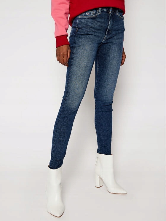 Tommy Jeans Niebieskie Jeansy Skinny (25)