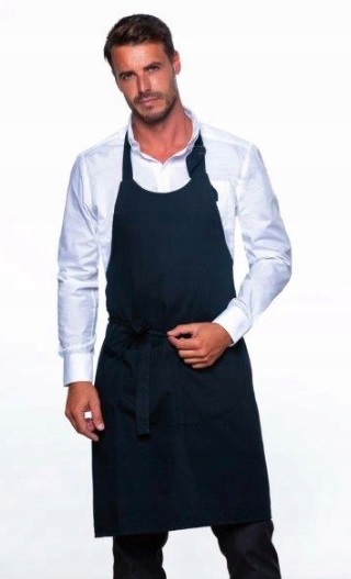 FARTUCH KUCHARSKI ZAPASKA PRZEDNIA CZARNA PARIS Model PARIS