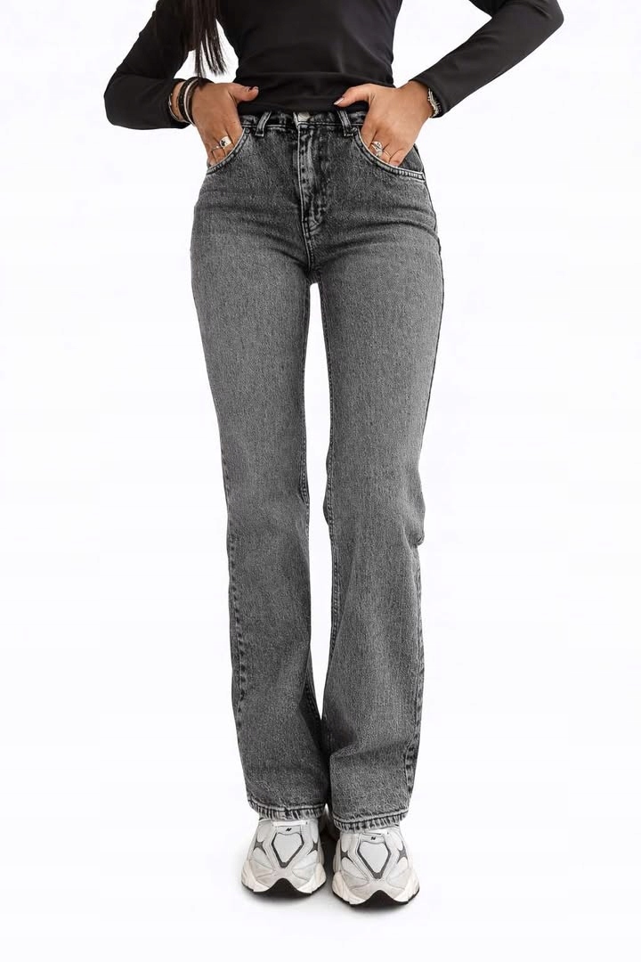 Olavoga spodnie jeans damskie Zoio szare rozmiar M