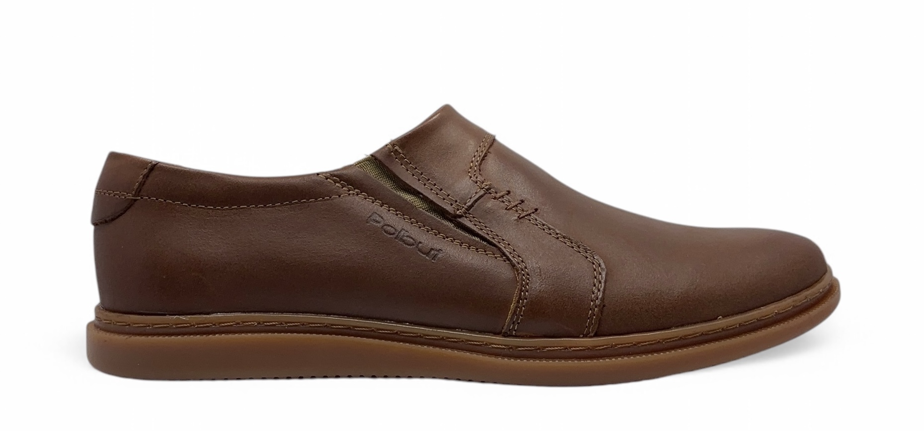 Pánské nazouvací polobotky Polbut model 2132 – přírodní kůže, velikost 42