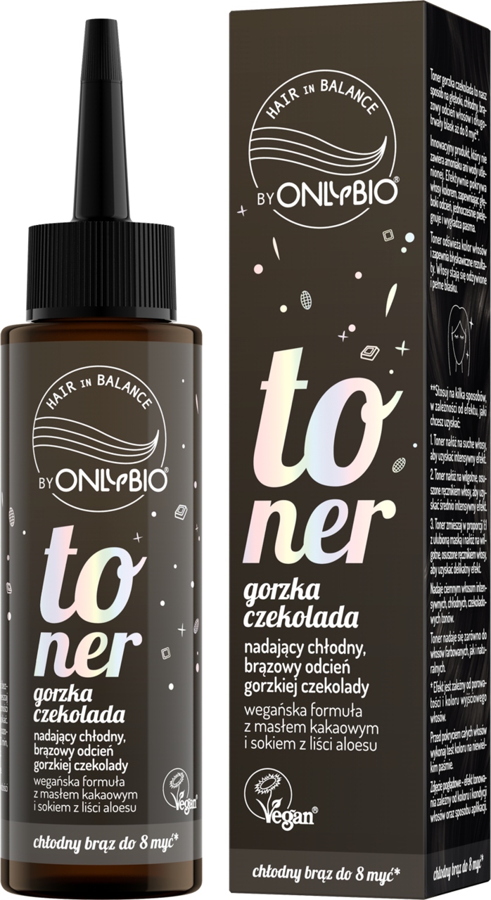 Onlybio Hair In Balance Toner Na Vlasy Hořká Čokoláda 100 ML