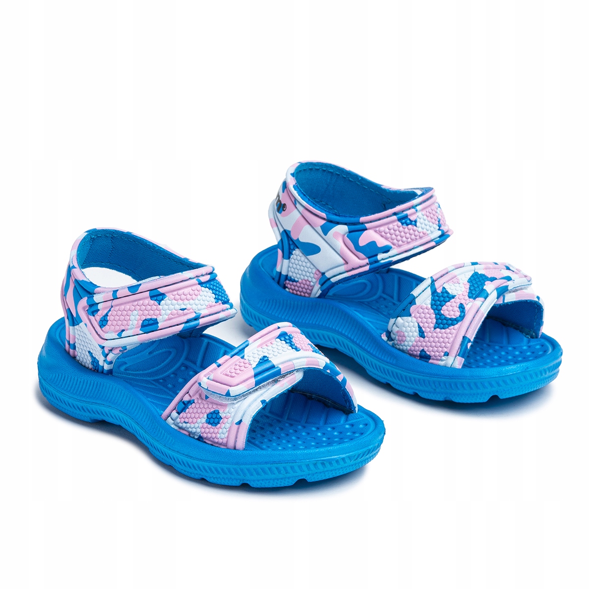 AXIM 2234 LEKKIE SANDAŁKI PIANKOWE DO WODY DZIECIĘCE MORO NIEBIESKI RÓŻ R32