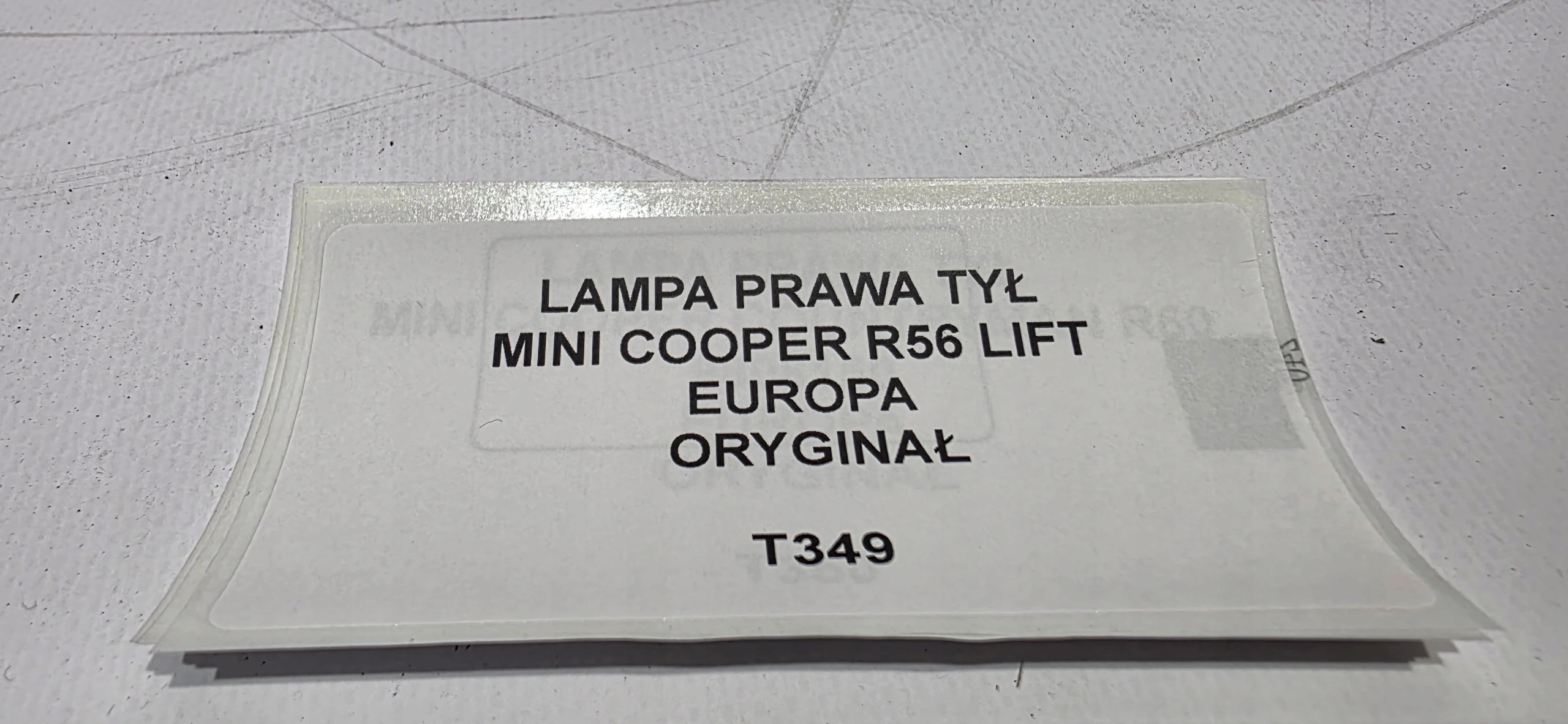 light right rear part CHROM MINI COOPER R56 LIFT original EUROPA