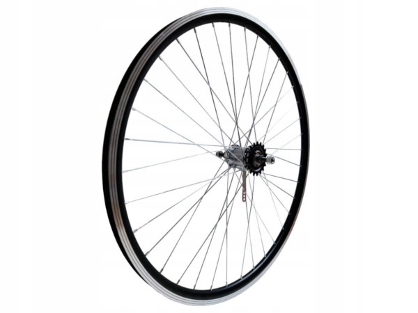 Zadní kolo na kolo 28 palců Torpedo versus černé, zesílené, kuželové