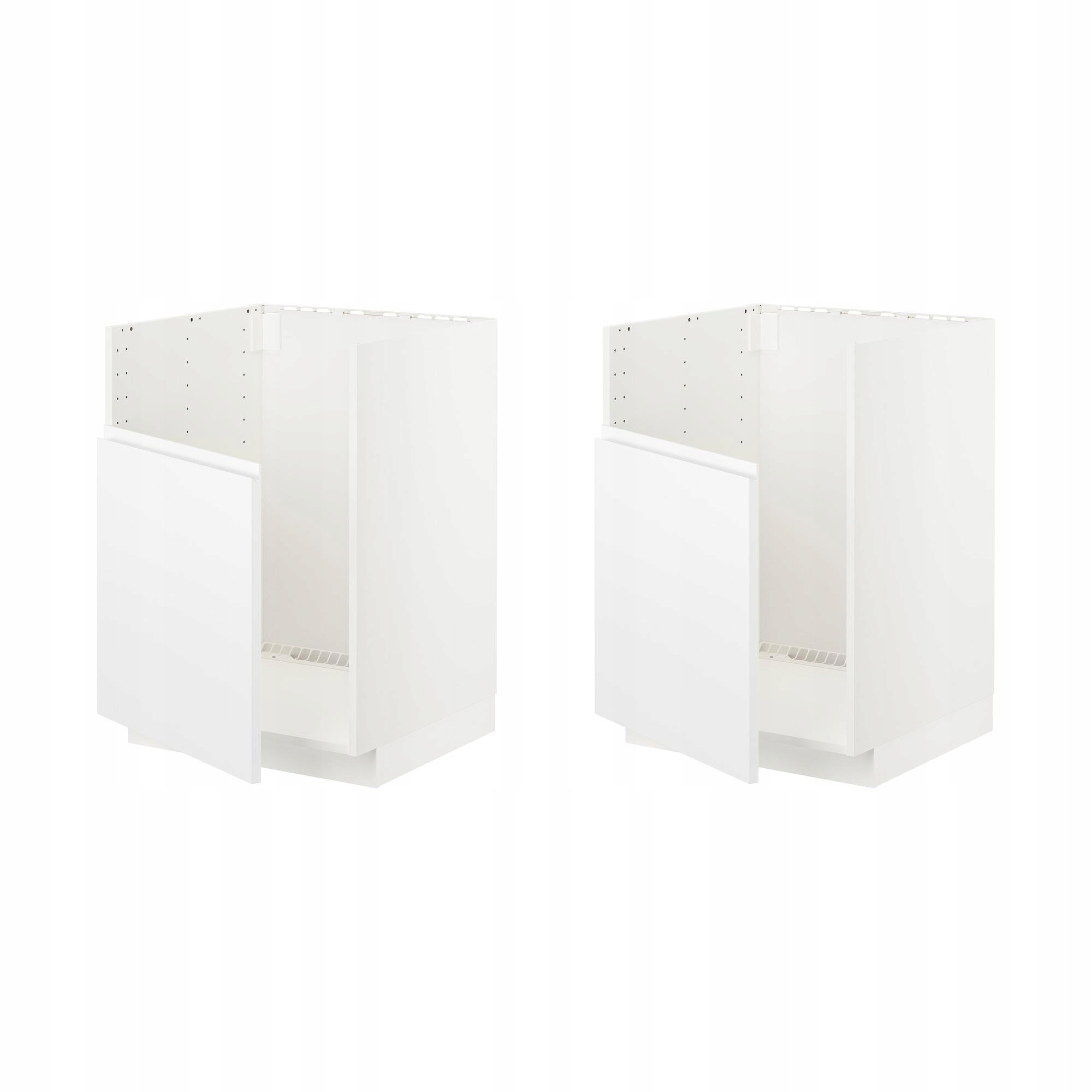2 szt. Metod Szafka zl pod Tallsjon biały/Voxtorp matowy biały 60x60 cm