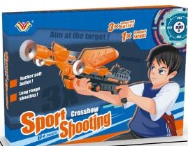 PISTOLET WYRZUTNIA NA STRZAŁKI+ TARCZA STRZELNICA