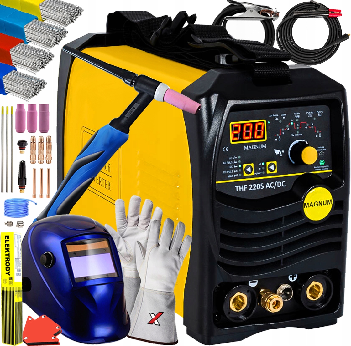 Magnum Thf 220S Svařovací Stroj Tig Puls Spot Hliník