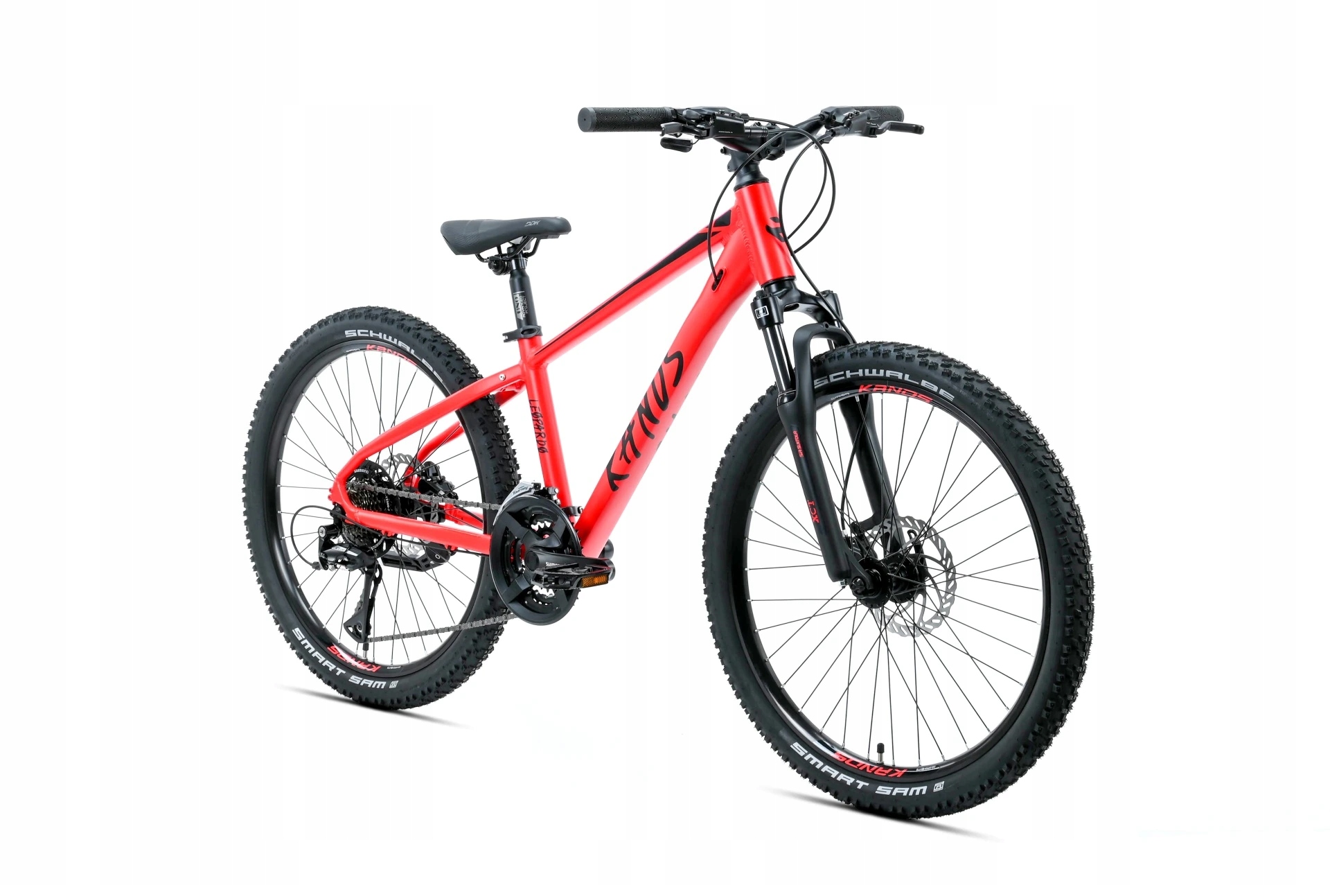 Rower młodzieżowy Mtb 24 Kands Leopardo Alu hydraulika czerwony 2026