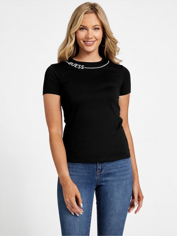 Guess dámské tričko Eco Charis černé M