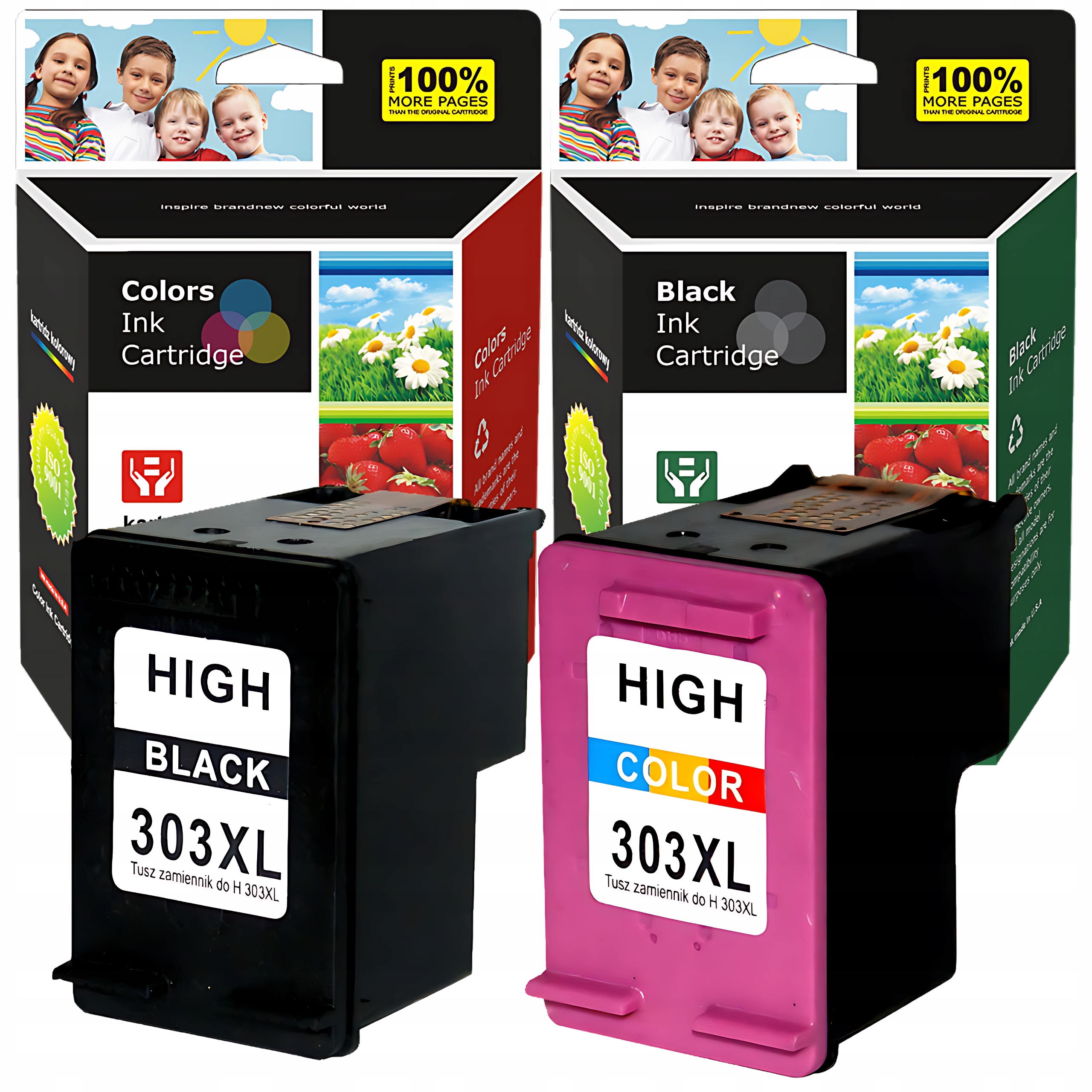 Tusze do Hp 303 Bk XL 303 Cmy XL 7830 7130 7200 7900 6220 6230 6234 7920e