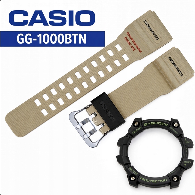 Originální sada Casio Pásek Bezel olivový/černý GG-1000