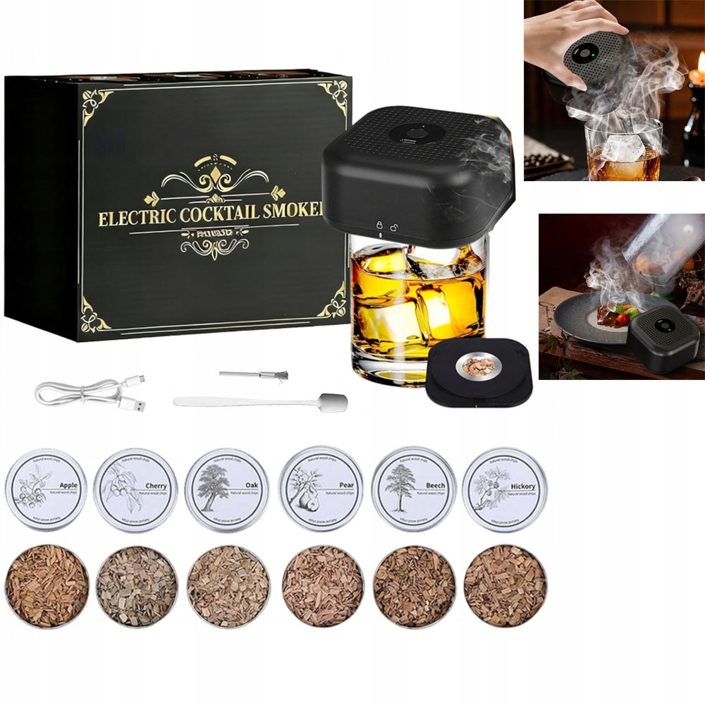Elektrická Sada Na Uzení Whisky Smoker S Nářadím Na Nápoje